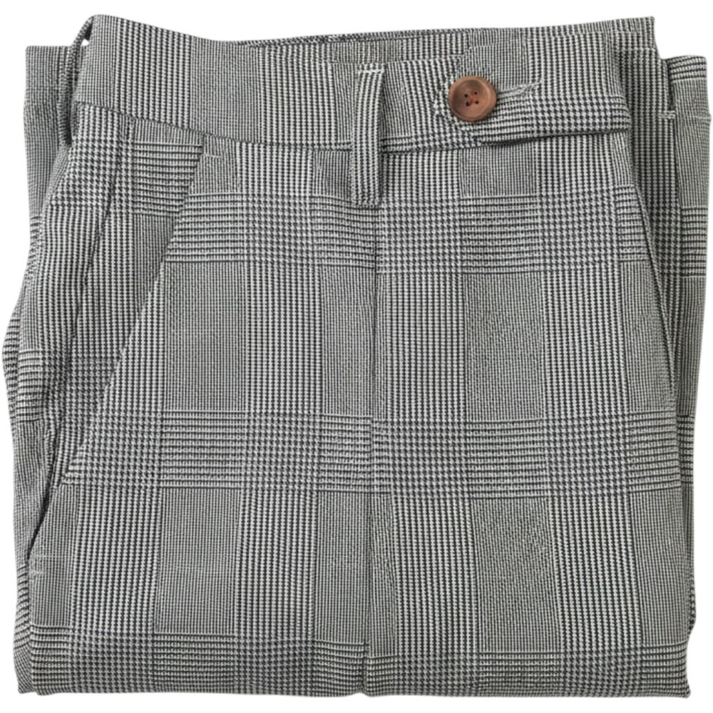 Dandy Del Mar Mens Grey Glen Plaid Tailored Trousers Dress Pants Size 32